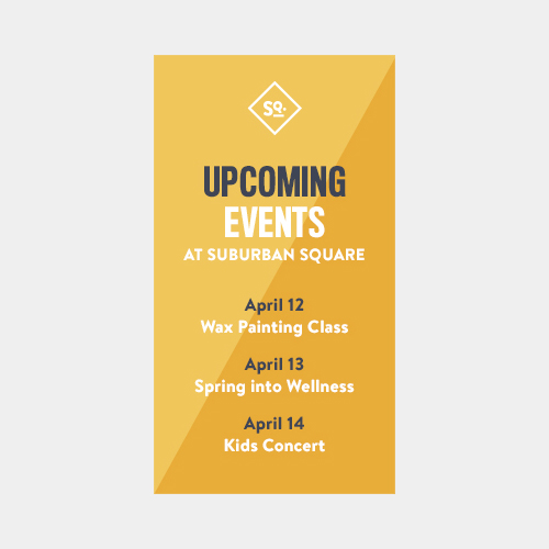 Upcoming Events at Suburban Square